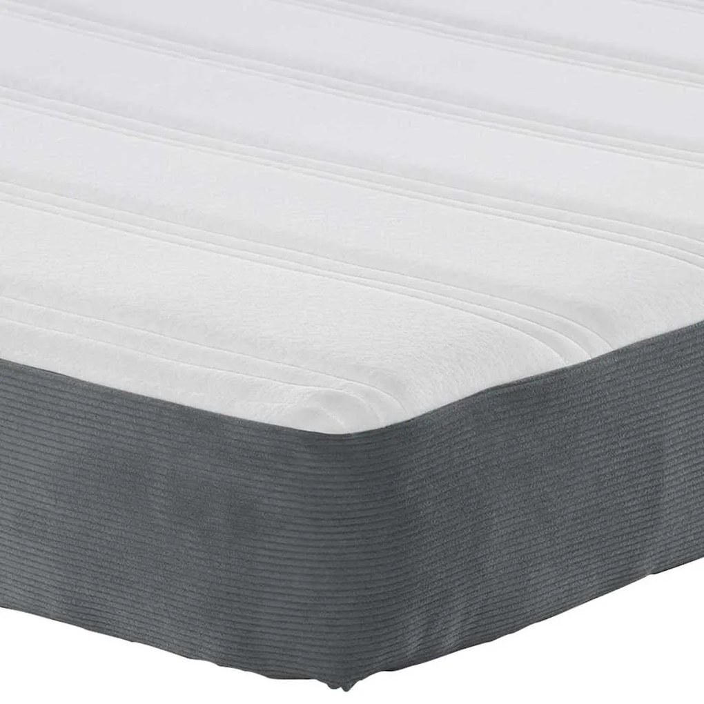Colchão com Molas Pocket vidaXL Cinza Escuro Médio 160x200x20 cm em Te