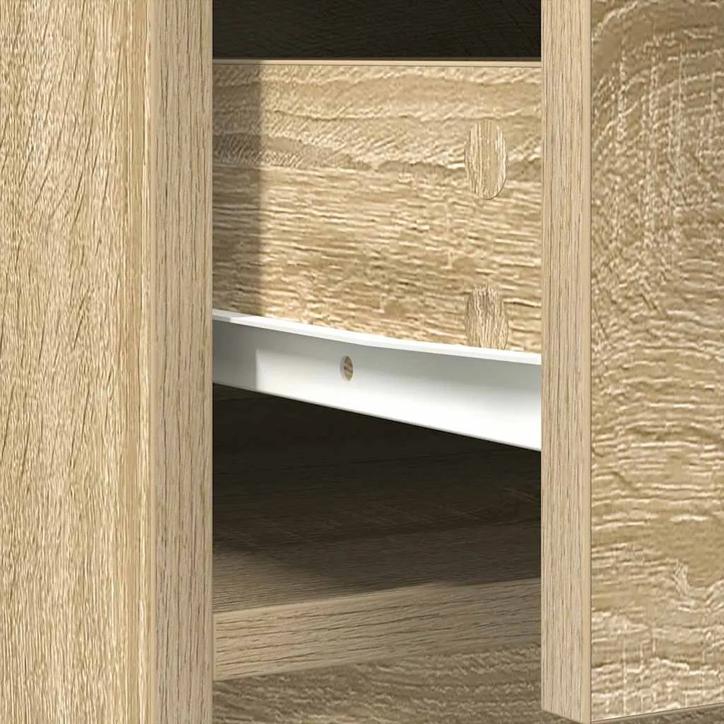 Aparador com gavetas e portas 70,5x34x74,5 cm carvalho sonoma