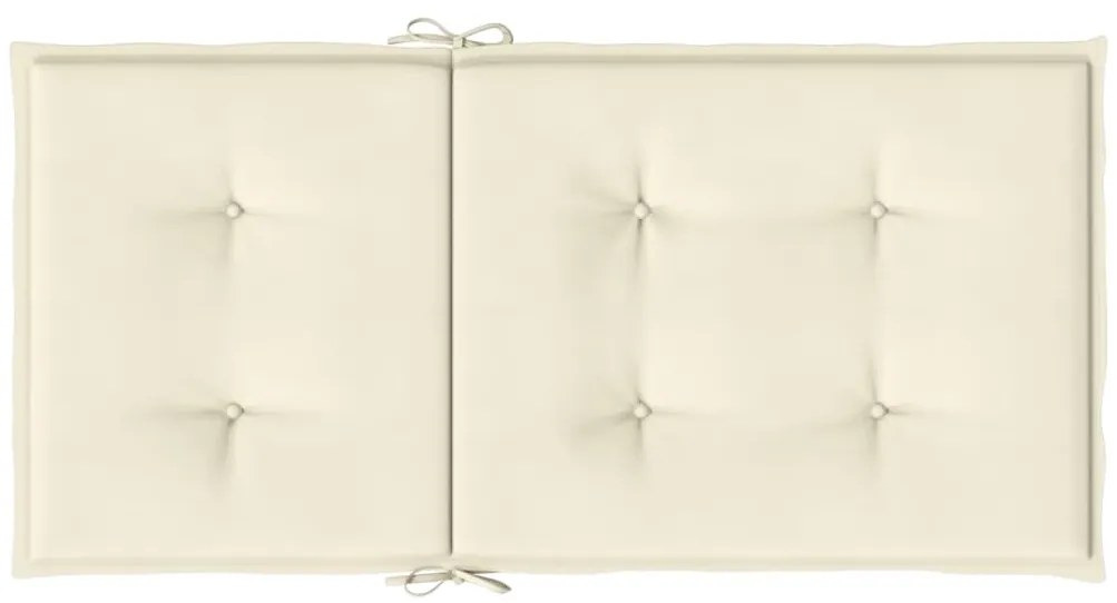 Almofadões lombares p/ cadeiras de jardim 4pcs oxford creme