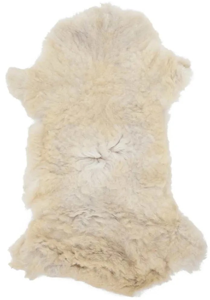Pele de ovelha (60-70)x(90-100) cm cor creme