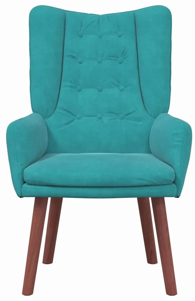 Poltrona Relaxante Velvet Turquesa