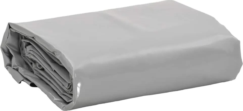 vidaXL Lona 5x8 m 650 g/m² cinzento