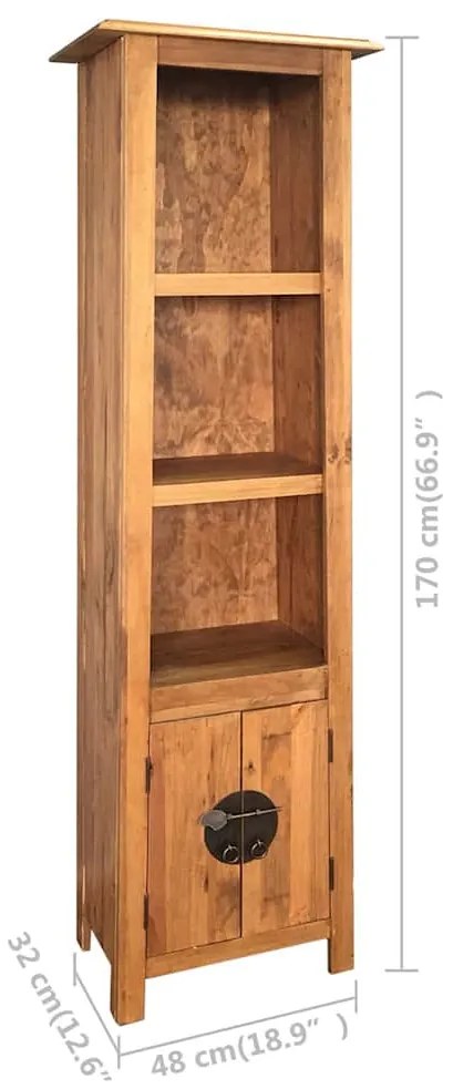 Armário p/ casa de banho pinho maciço 48x32x170 cm
