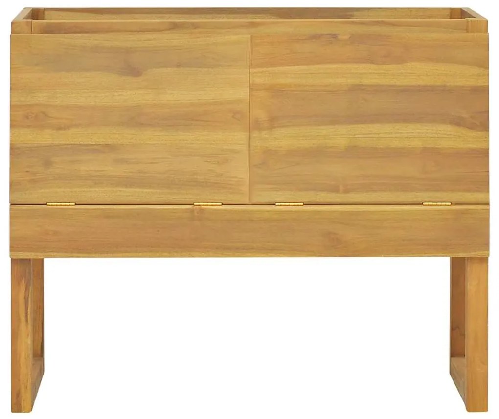 Armário de casa de banho 90x40x75,5 cm madeira de teca maciça
