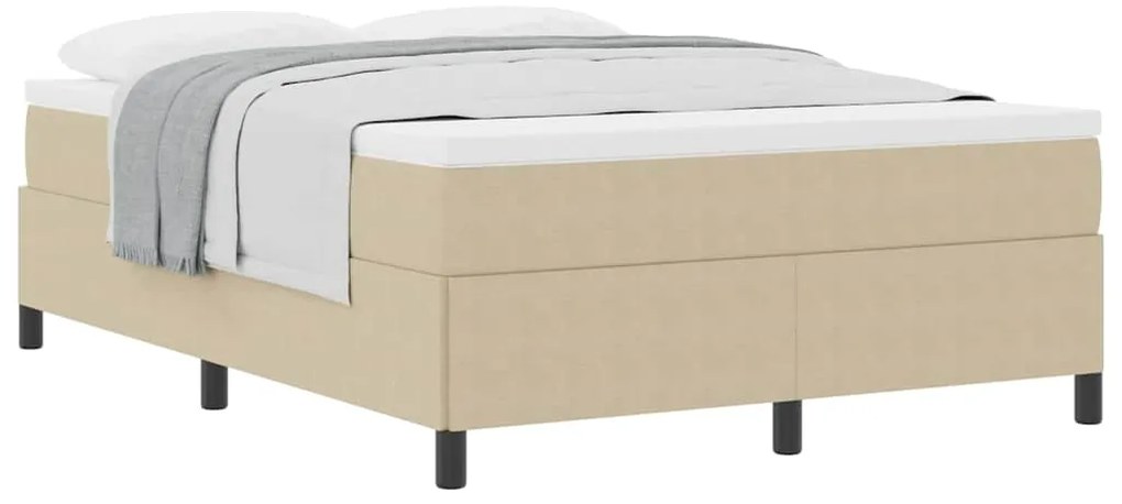 Cama vidaXL Verde Claro Cinza 160x200 cm Tecido Corduroy