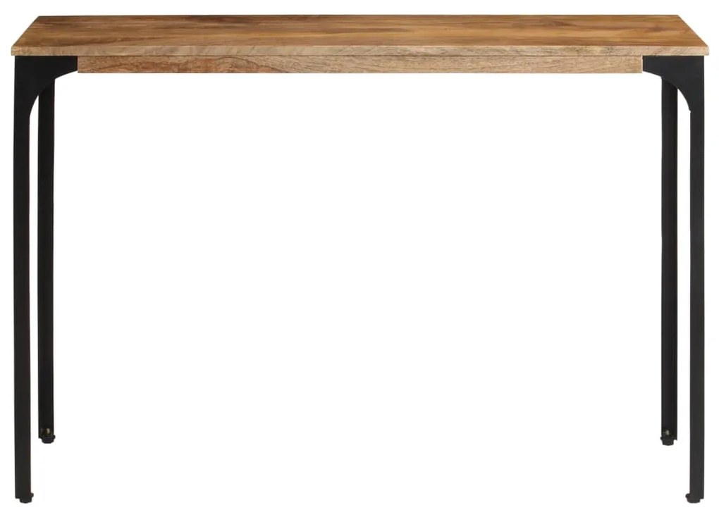 Mesa consola 110x35x76 cm mangueira maciça/ferro castanho