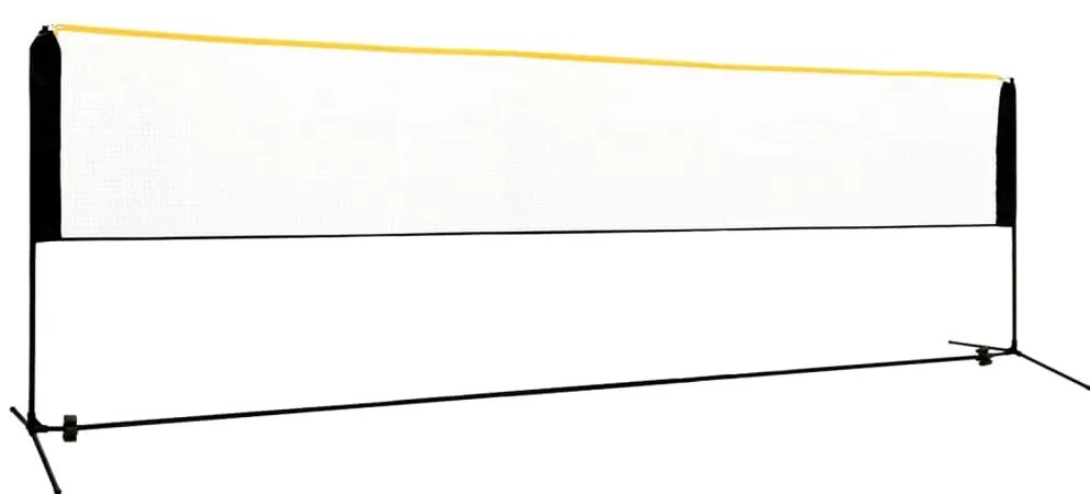 Rede de badmínton ajustável 500x103x94-158 cm metal