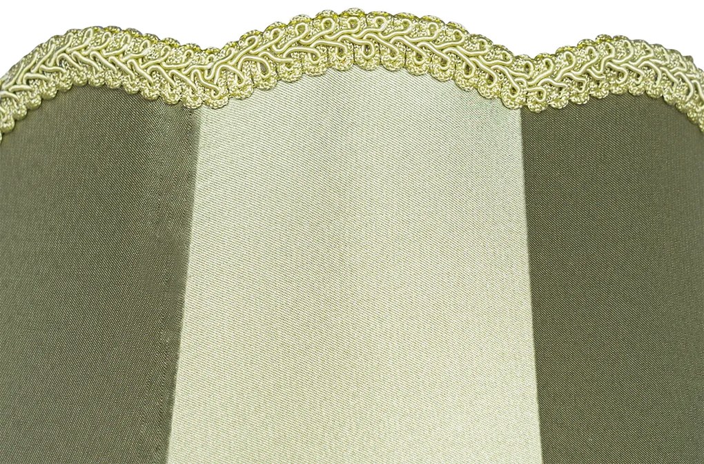 Abajur de tecido verde 30 cm - Granny Retro