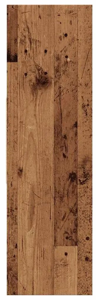 Estante 97,5x29,5x100 cm contraplacado madeira velha