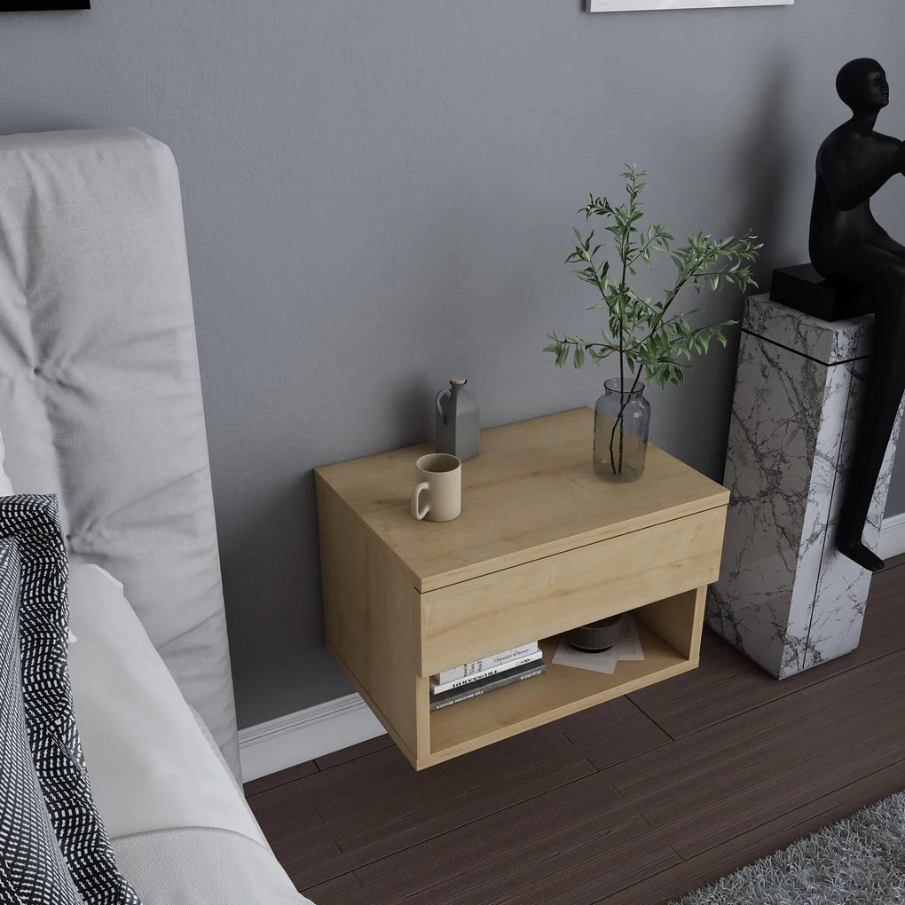 Mesa de Cabeceira Jamot – Carvalho – 44,6 x 29 x 31,9 cm