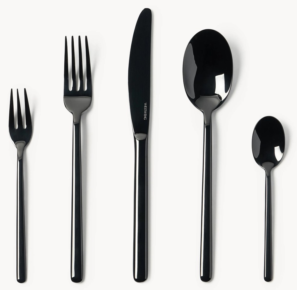 Conjunto de talheres polidos Loretta, vários tamanhos