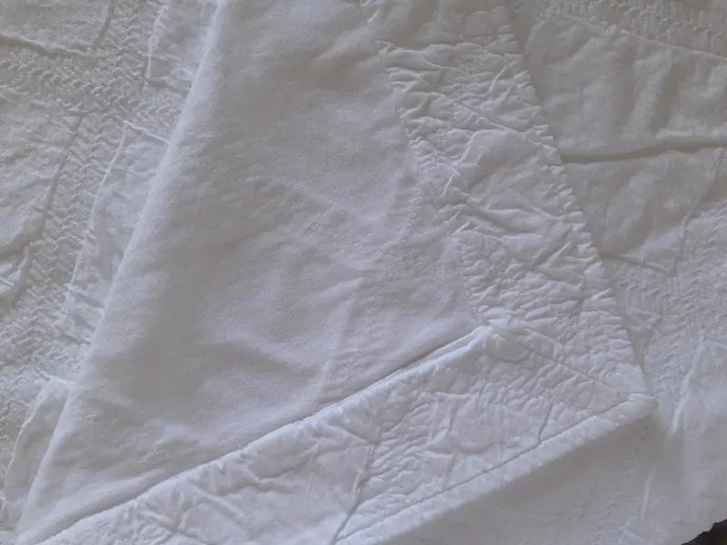 220x260 cm colcha de verao blanca 100% algodão - Cama 135 cm