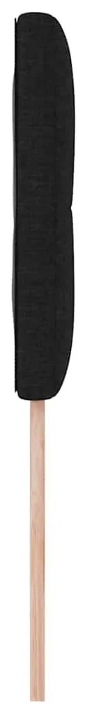 Cabeceira LED Estofada Preto 90 cm em Tecido