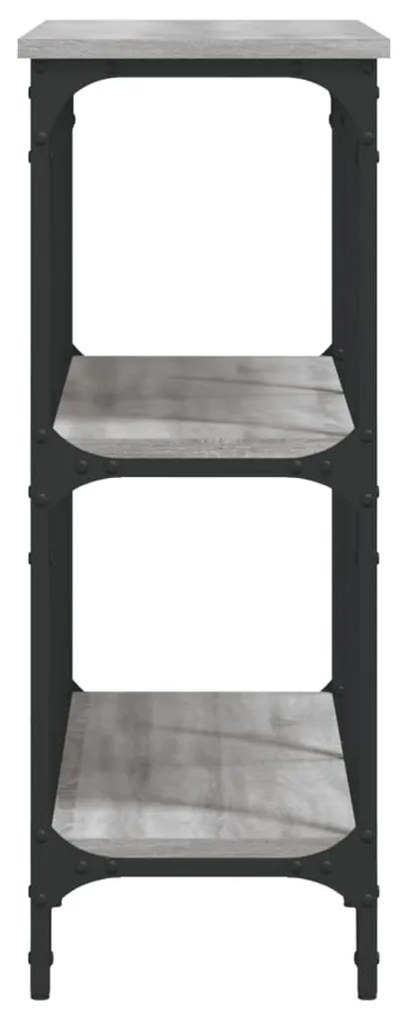 Mesa consola 100x29x75 cm derivados de madeira cinzento sonoma