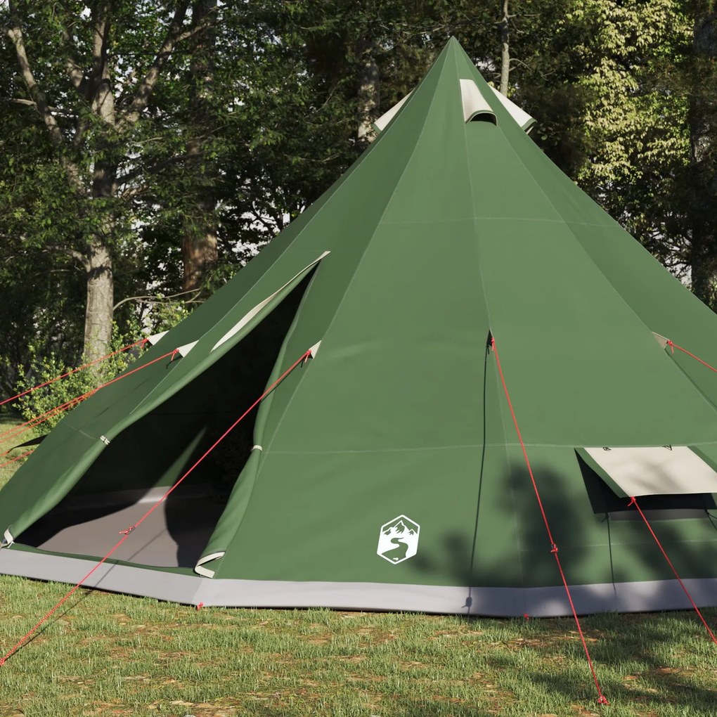 Tenda Familiar Tipi Verde 12-Pessoas Impermeável