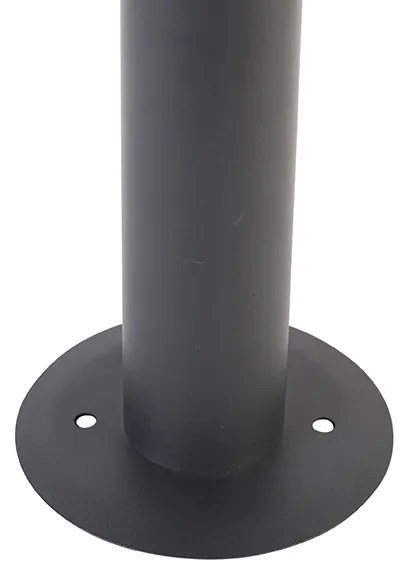 Candeeiro de poste exterior cinzento 50 cm IP44 - Sutton Clássico / Antigo,Country / Rústico,Retro