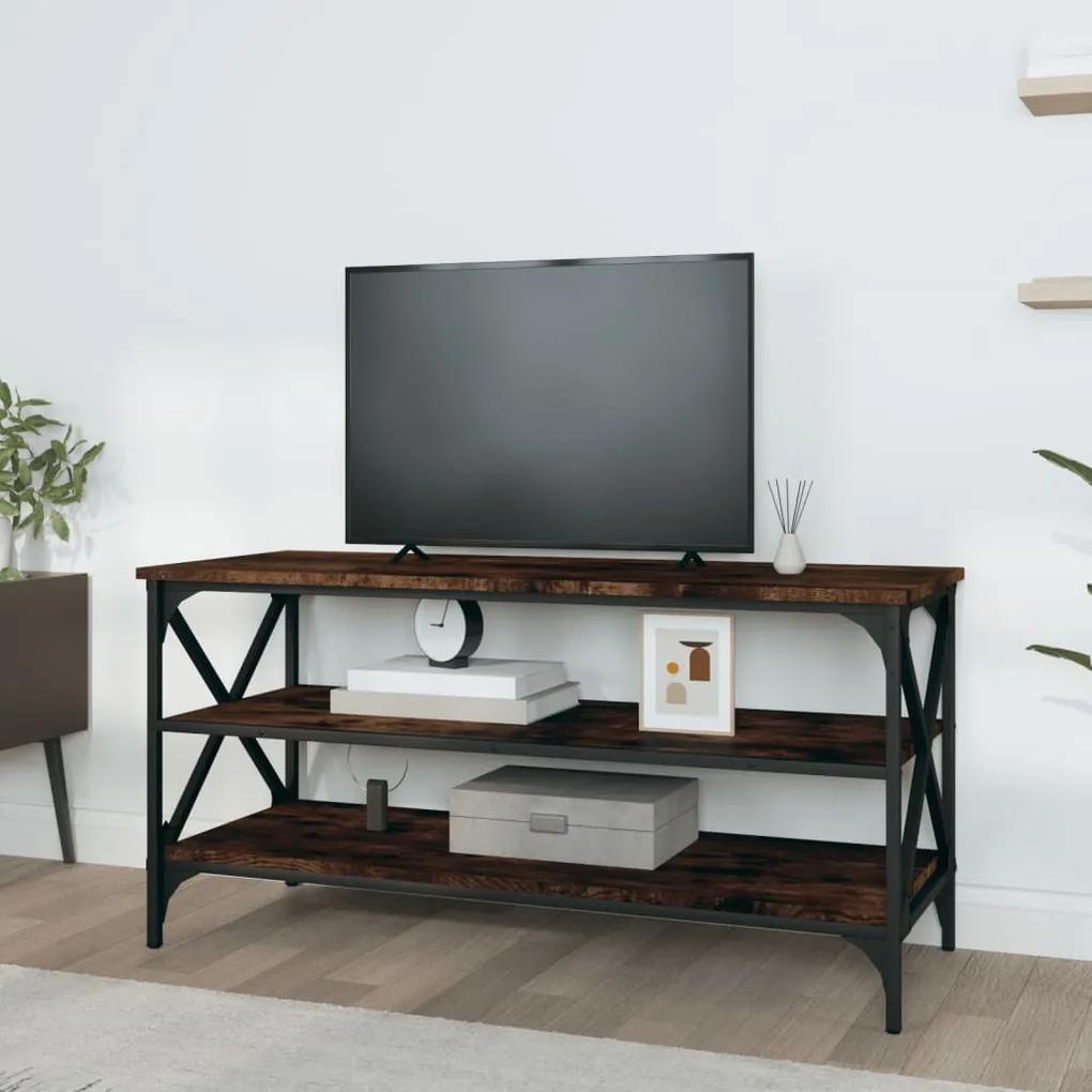 Móvel de TV 100x40x50 cm derivados de madeira carvalho fumado
