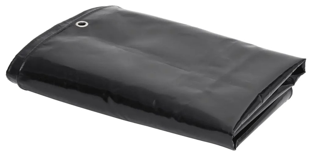 vidaXL Lona 650 g/m² 6x8 m preto