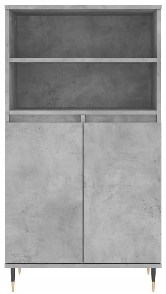 Aparador alto 60x36x110cm derivados de madeira cinzento cimento