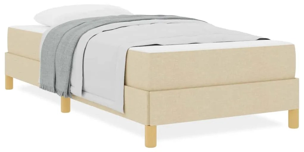 Cama Box Creme, Marrom 90 x 190 cm