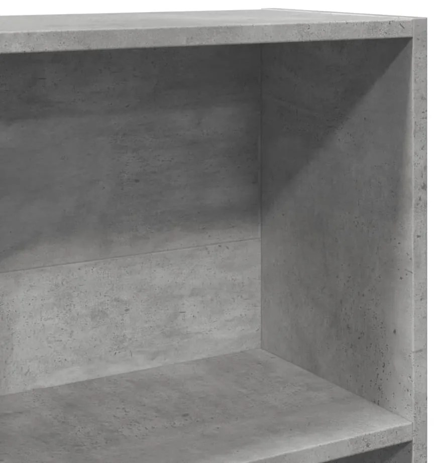 Estante 40x24x143 cm derivados de madeira cinzento cimento