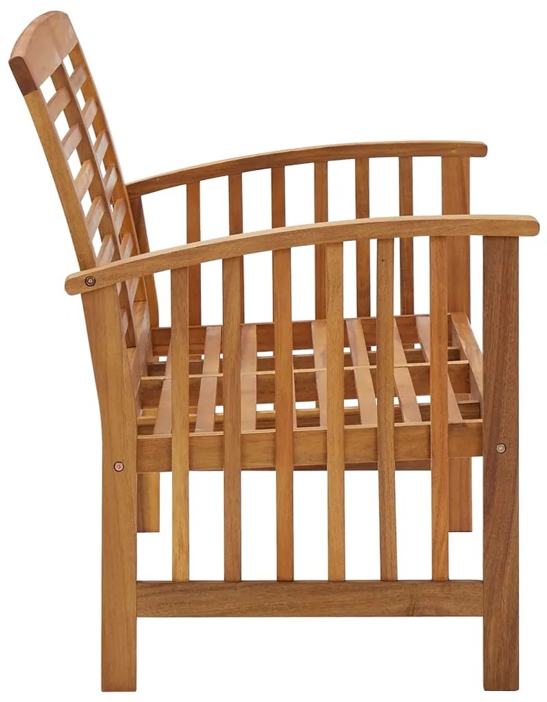 3 pcs conjunto lounge de jardim madeira de acácia maciça