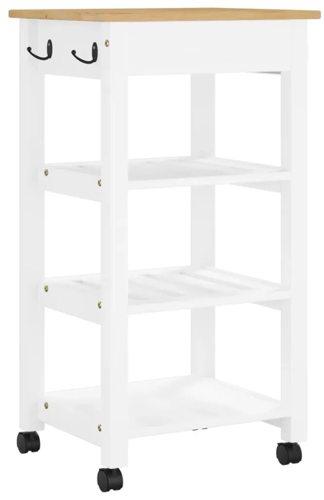 Carrinho de cozinha MONZA 48x40x90 cm madeira de pinho maciça