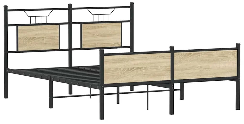 Estrutura cama s/ colchão derivados de madeira carvalho sonoma