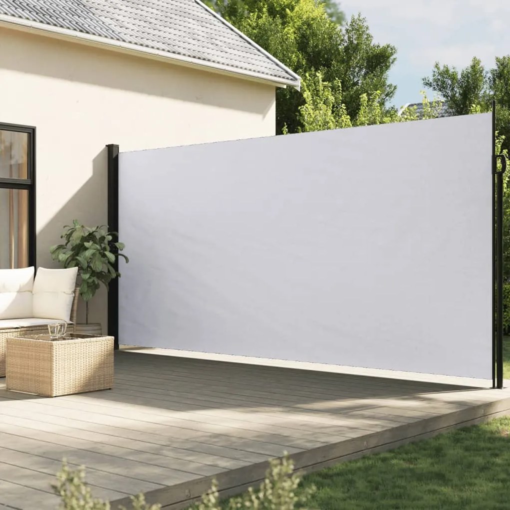 Toldo lateral retrátil 200x500 cm branco