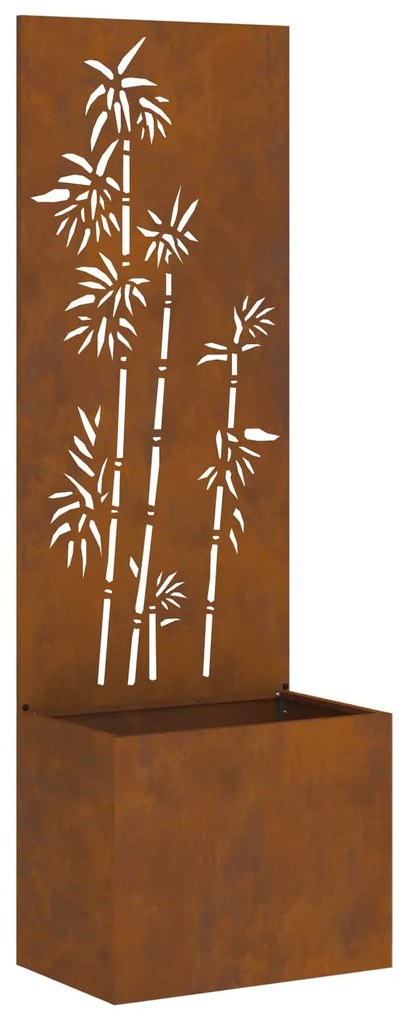 vidaXL Tela de Privacidade para Jardim Ferro Enferrujado 50 x 140 cm