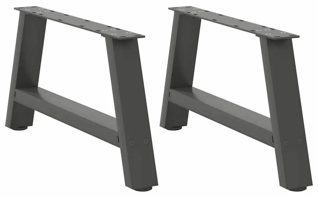 Pés para mesa de centro em formato A, 2 peças, antracite, 60x(30-31) c