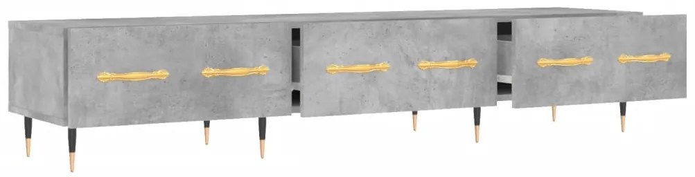 Móvel de TV 150x36x30 cm derivados de madeira cinzento cimento