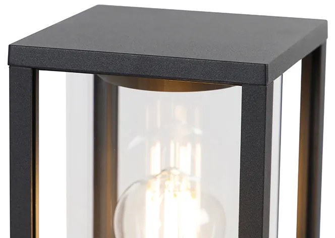 Candeeiro de exterior de pé preto 100 cm com estaca de terra e prensa-cabos - Charlois Design