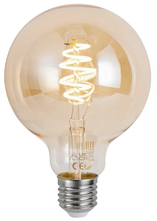 Lâmpada LED E27 Inteligente Regulável G95 4.9W 320 lm 2500K Zigbee