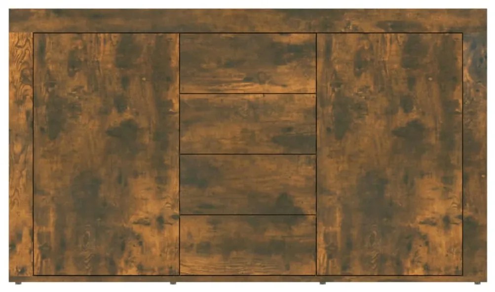 Aparador 120x36x69 cm derivados de madeira cor carvalho fumado