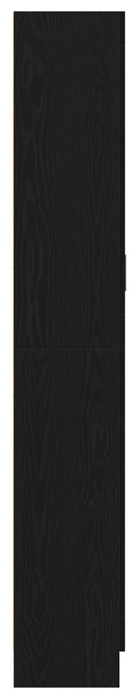Armários de livros vidaXL 2 unidades Carvalho Preto 82,5x30,5x185 cm M