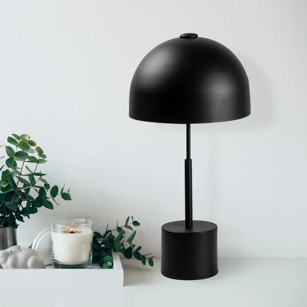 Candeeiro de Mesa Mixed – Preto – 26 x 26 x 53 cm