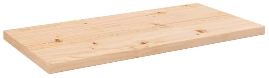 vidaXL Tampo de mesa retangular 80x40x2,5 cm pinho maciço