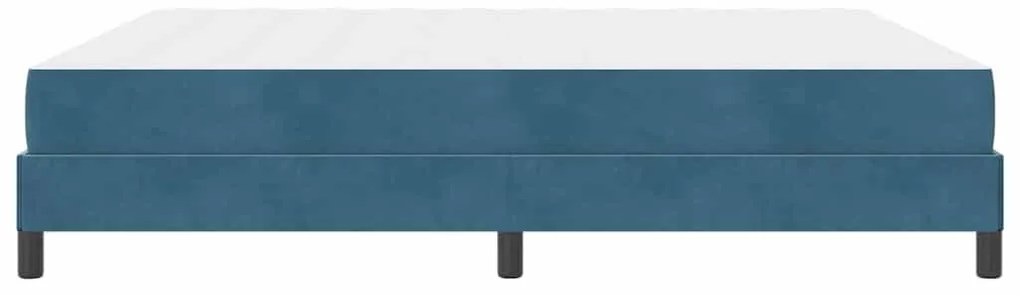 Cama box spring com colchão Azul Escuro 180 x 200 cm Veludo