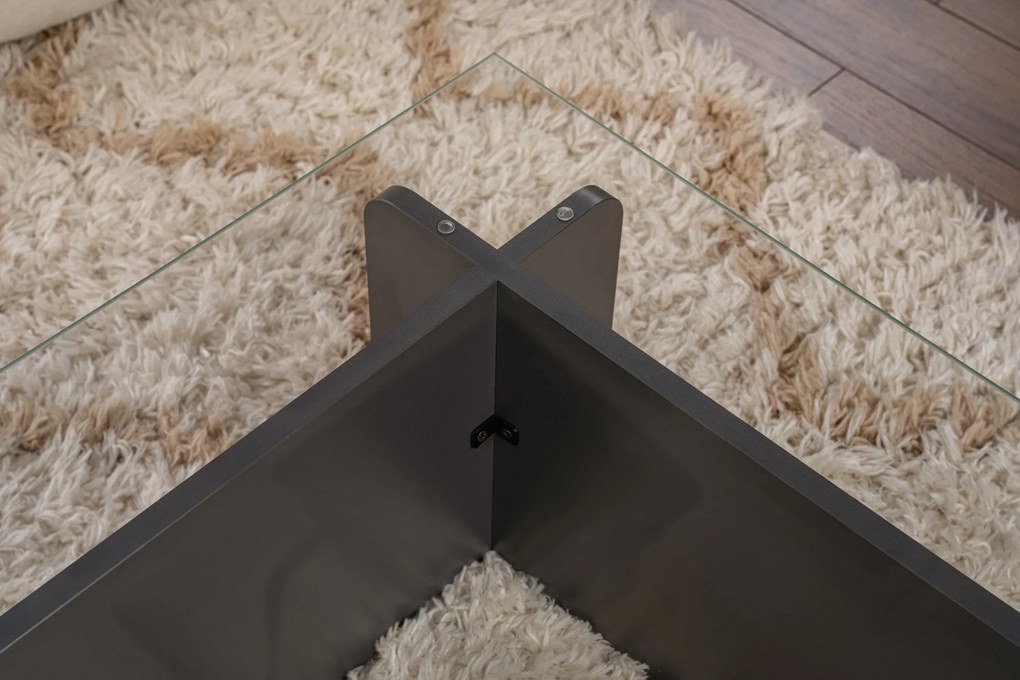 Mesa de Café Flavio - Antracite - 105x30x65 cm
