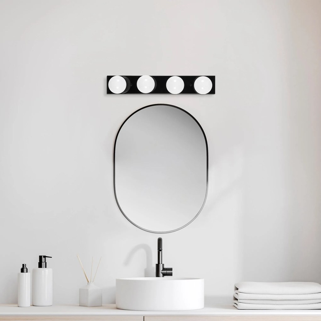 Aplique de Parede Mirro – Preto – 10 x 10 x 60 cm