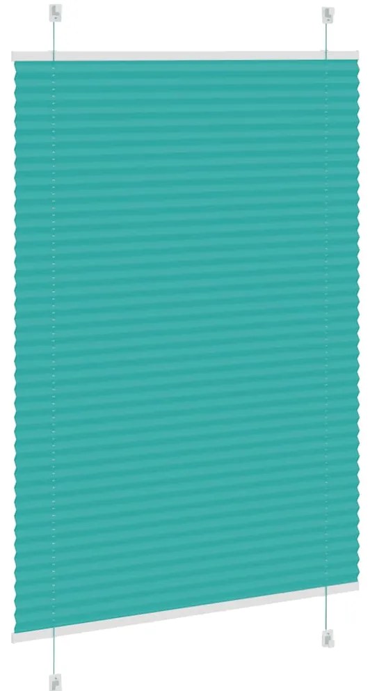 Gasolina verde Plissada Cega 85x150 cm Largura Tecido 84,4 cm