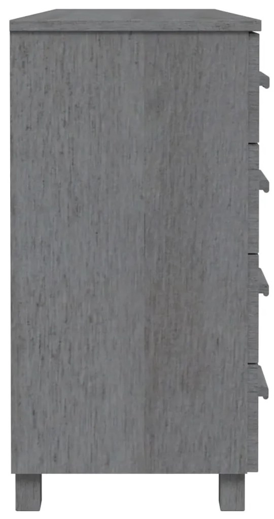 Aparador HAMAR 113x40x80 cm pinho maciço cinza-escuro