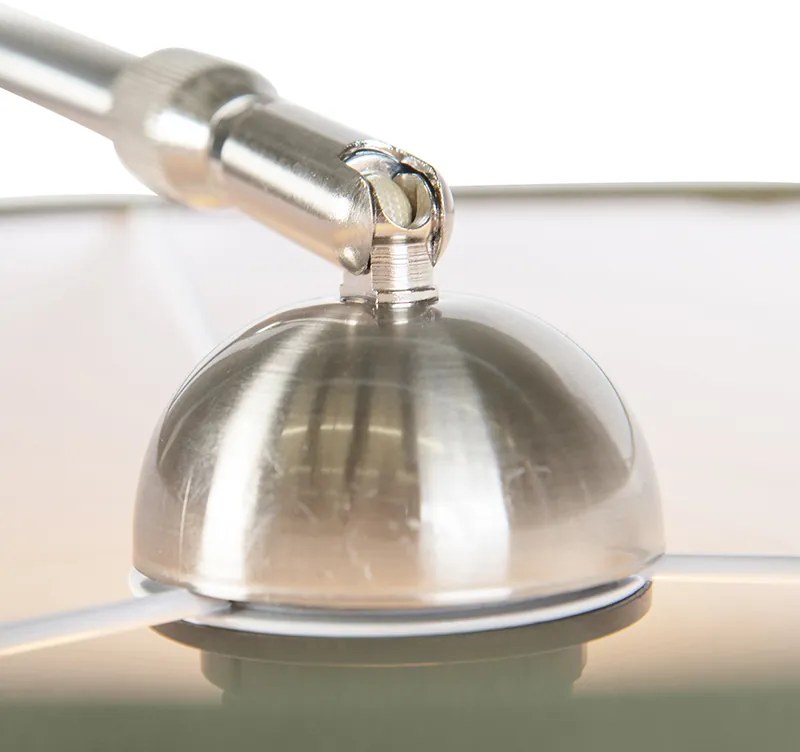 Candeeiro de parede em arco de aço com abajur verde 35/35/20 ajustável