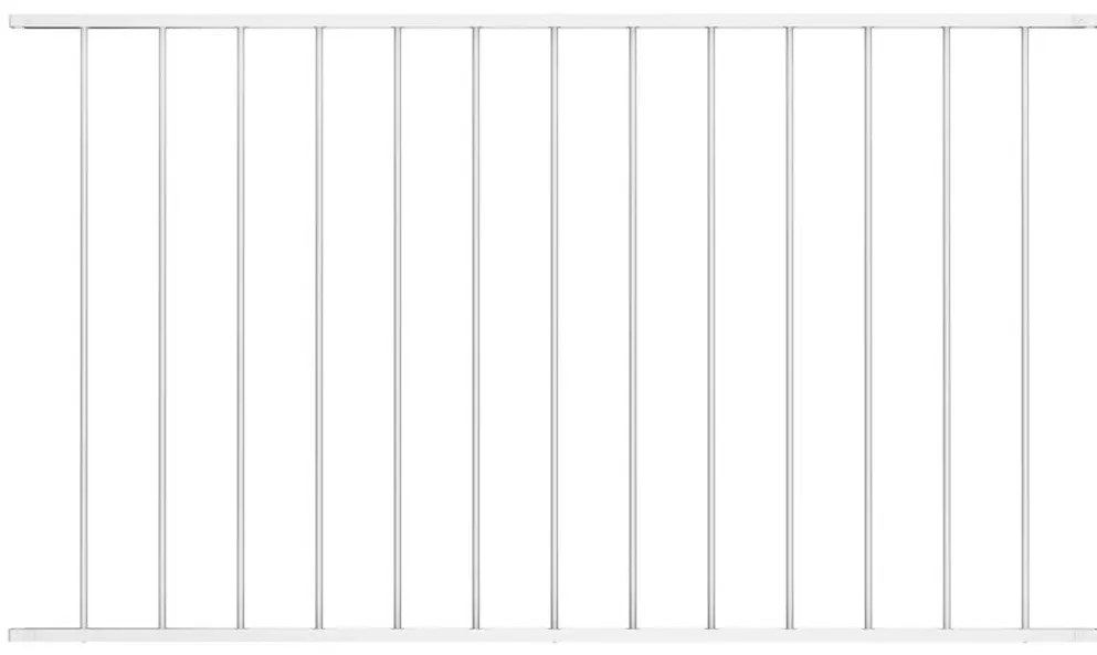 Painel de vedação aço revestido a pó 1,7x0,75 m branco