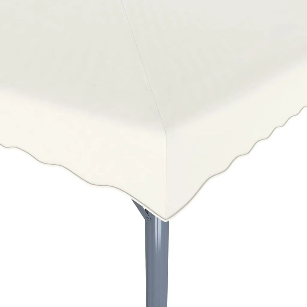 Gazebo 400x300 cm alumínio creme