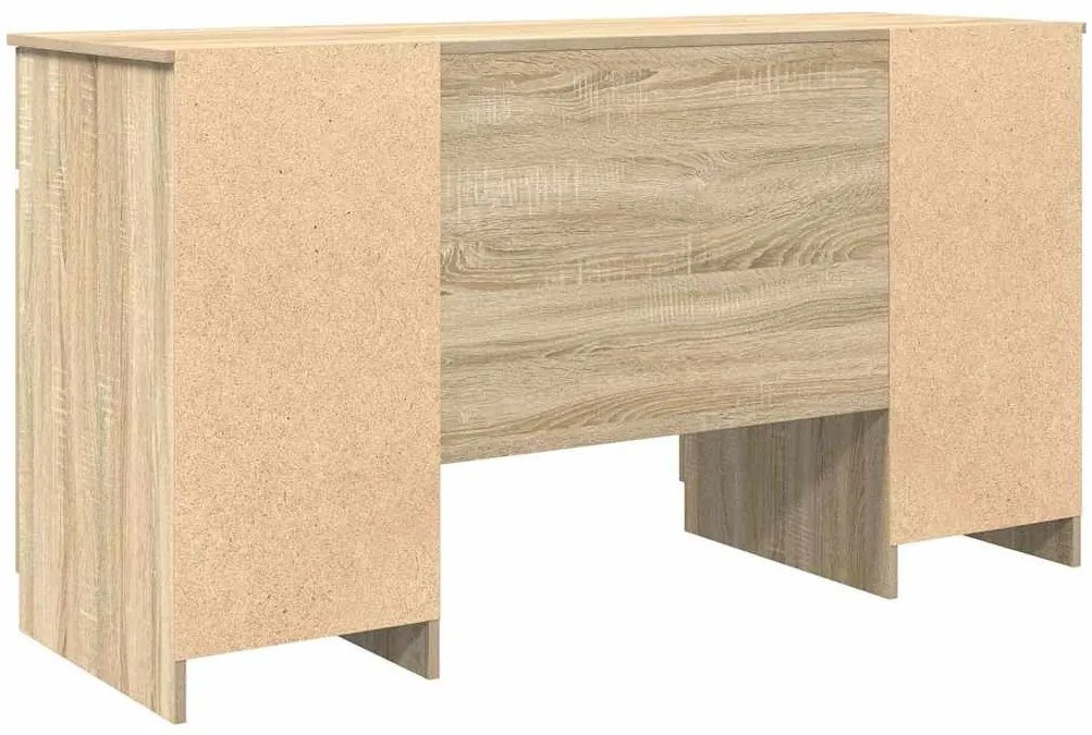 Mesa vidaXL Carvalho Sonoma 140x49x76 cm Madeira de engenharia