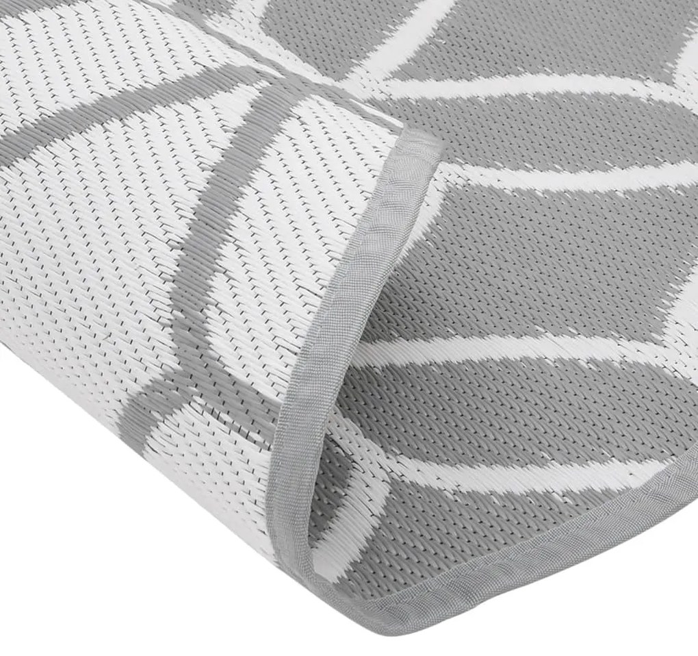Tapete de exterior Ø160 cm ARAKIL PP cinzento