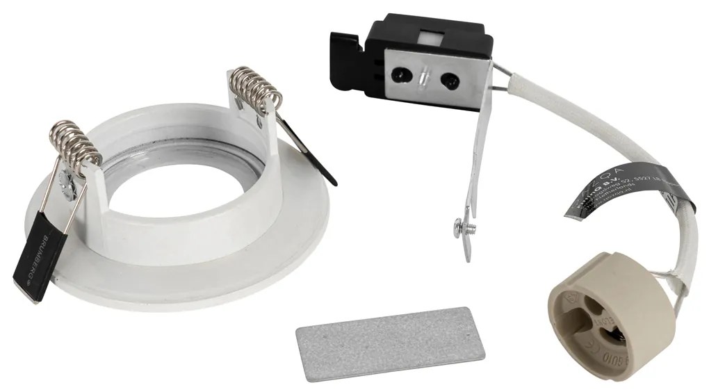 Foco embutido moderno branco redondo IP44 - Xena Round Moderno