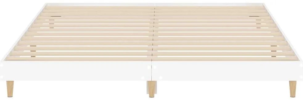 Estrutura de cama 120x200 cm derivados de madeira branco